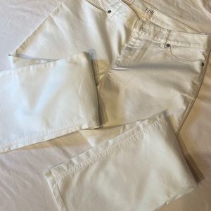 J. Jill Authentic Fit Boot Cut Jeans, Size 8 Petite, White